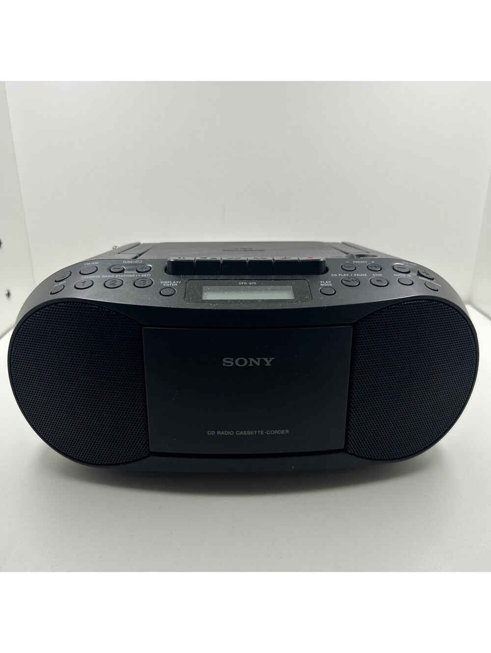 Sony CFD-S70 Boombox CD Player Radio Stereo Cassette Recorder - For Parts -READ